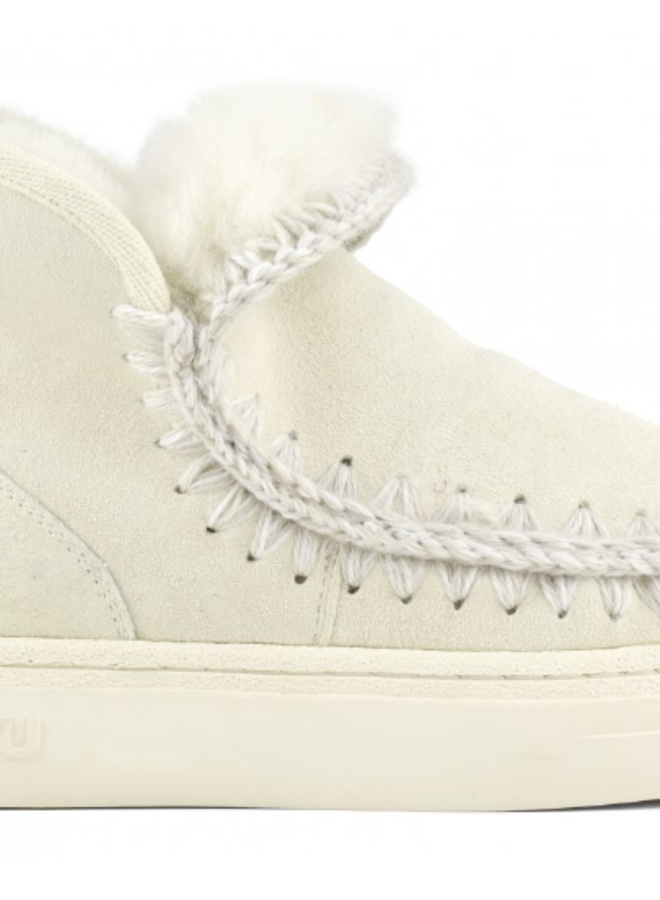 Mou- Eskimo Sneaker Bold Glitter Logo- Vanilla