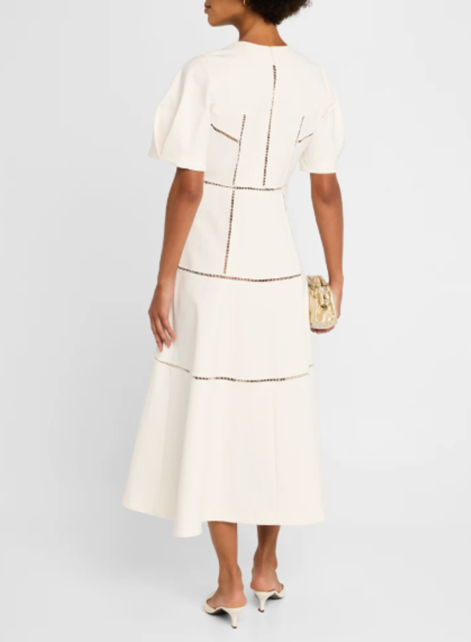 Alexis- Valry Midi Dress- White