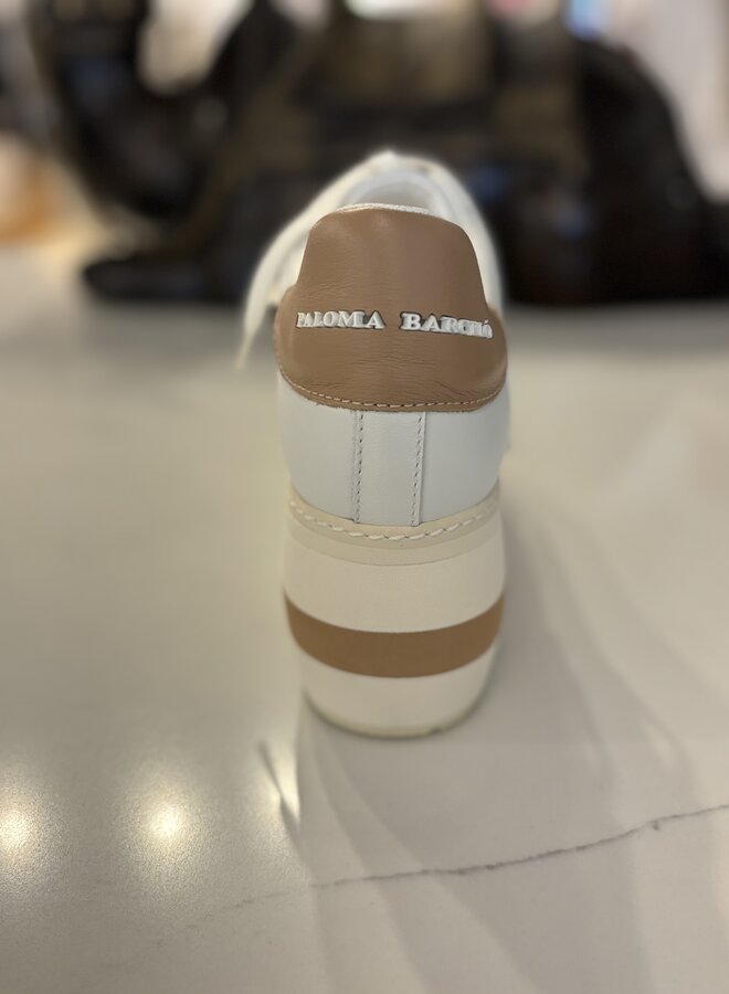 Paloma Barcelo- Mirande Nappa- White/Ochre