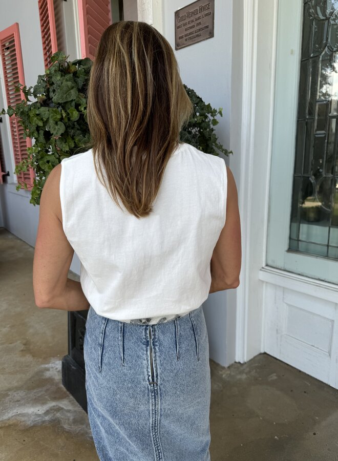 Nonchalant- Oaklynn Bodysuit- White