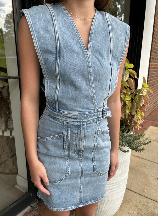 IRO- Qiana Dress- Light Blue