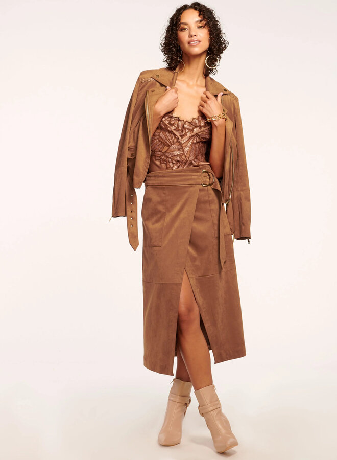 Ramy Brook- Delphia Skirt- Sadle