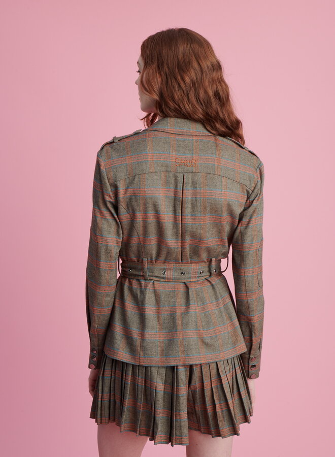 Shug- Safari Jacket- Desert Plaid