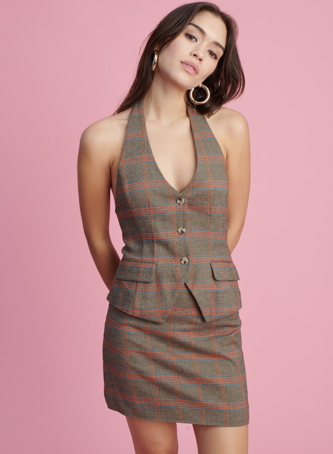 Shug- Adira Dress- Desert Plaid