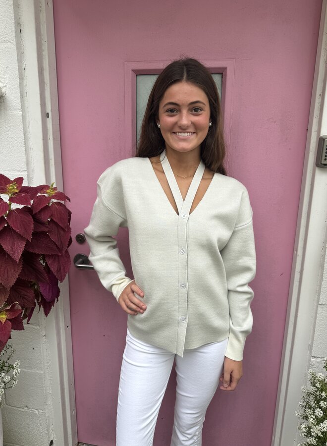 Nonchalant- Marlo Sweater- Ivory/Lunar