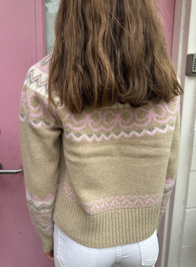 Love Shack Fancy- Charlesey Pullover- French Toast