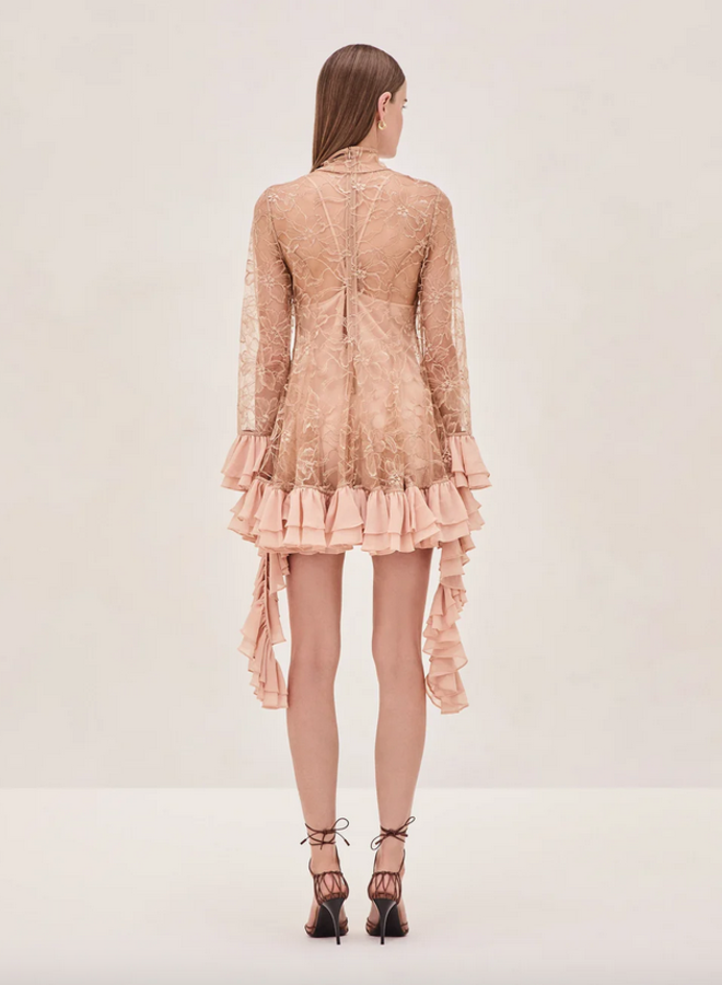 Alexis- Aliya Short Dress- Fawn