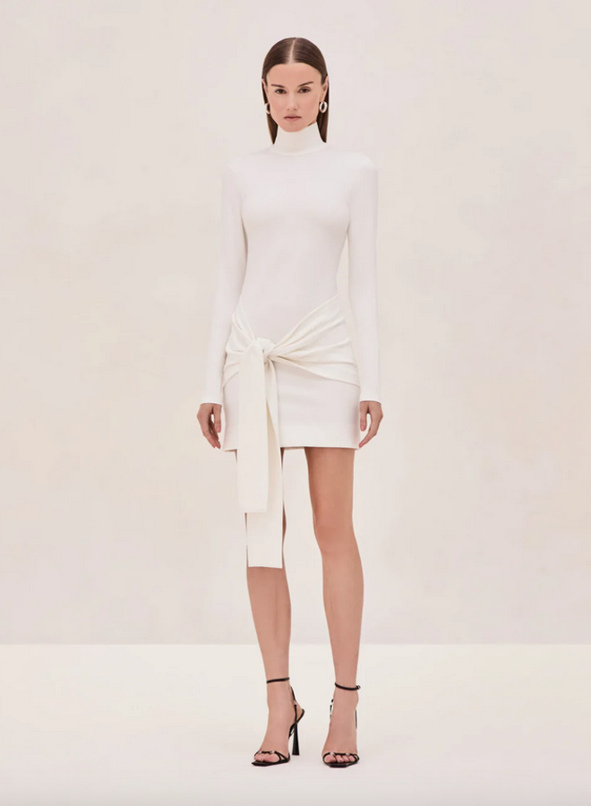 Alexis- Tracee Short Dress- White