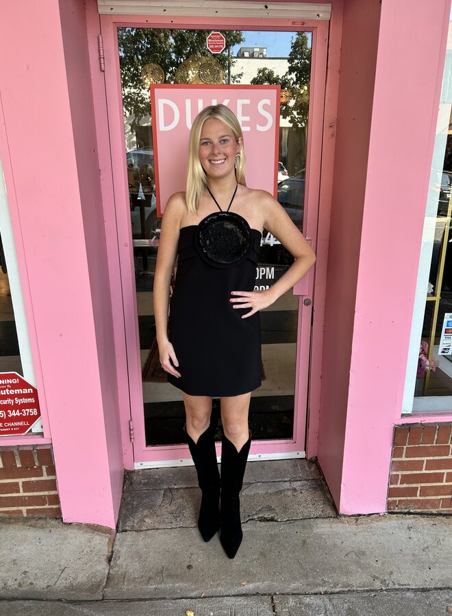 Alexis- Liss Short Dress- Black