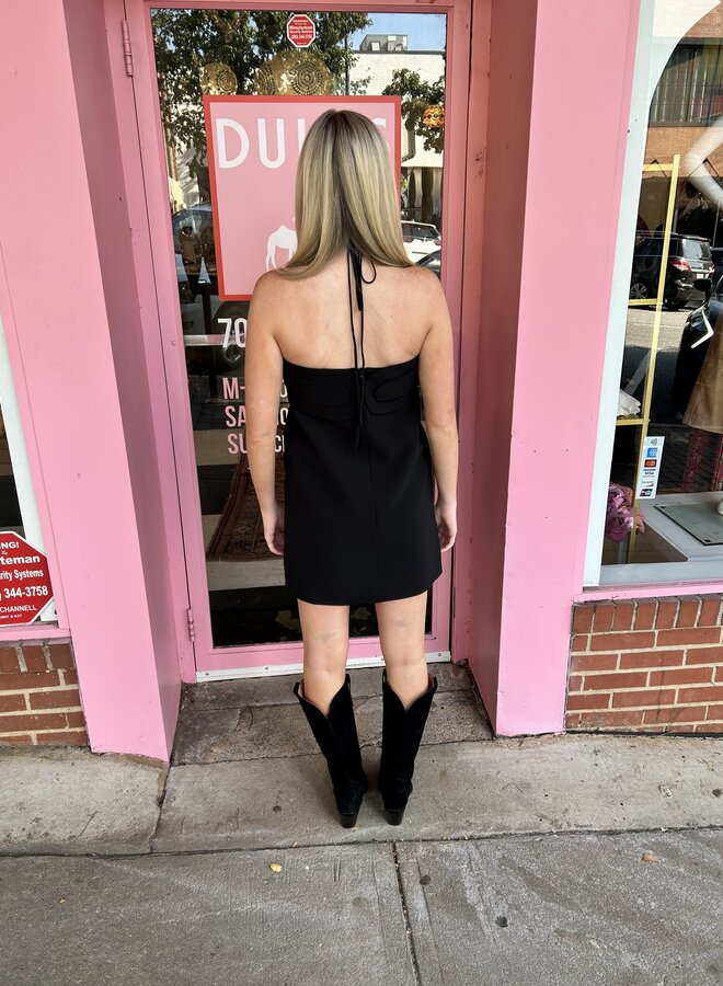 Alexis- Liss Short Dress- Black