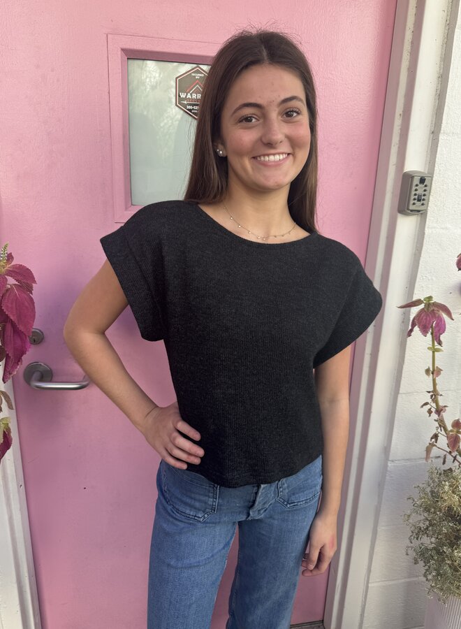 Natalie Busby- Mod Sweater- Charcoal