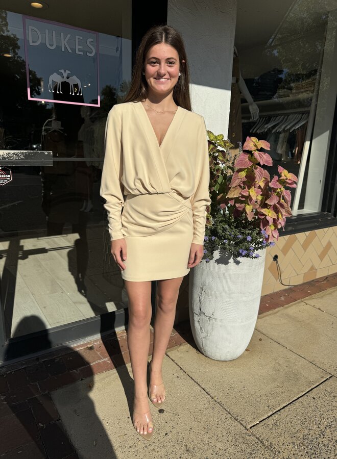 Alexis- Morci Short Dress- Cream