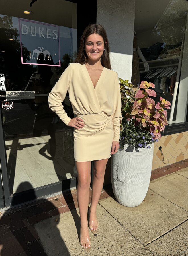 Alexis- Morci Short Dress- Cream