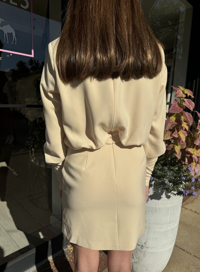 Alexis- Morci Short Dress- Cream