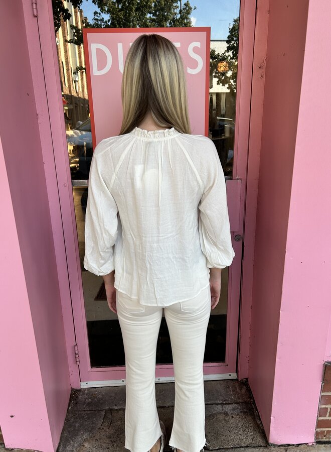 Scarlett Poppies- Dolce Blouse- Antique White