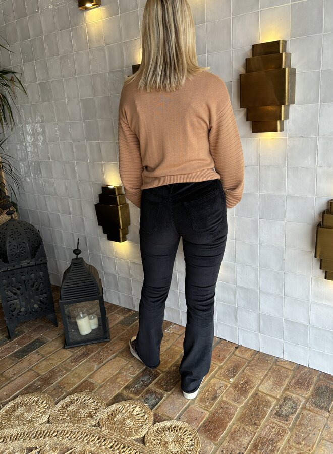 SPRWMN- 5 Pocket Micro Flare- Black
