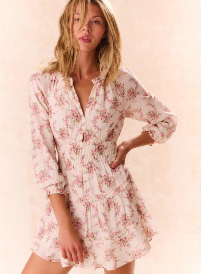 Love Shack Fancy- Mellini Dress- Mauve Ballet