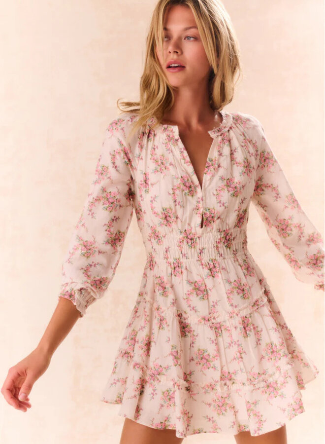 Love Shack Fancy- Mellini Dress- Mauve Ballet