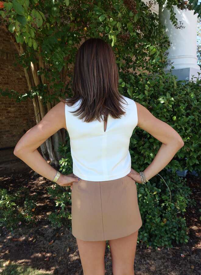 A.L.C.- Beck Top- Off White