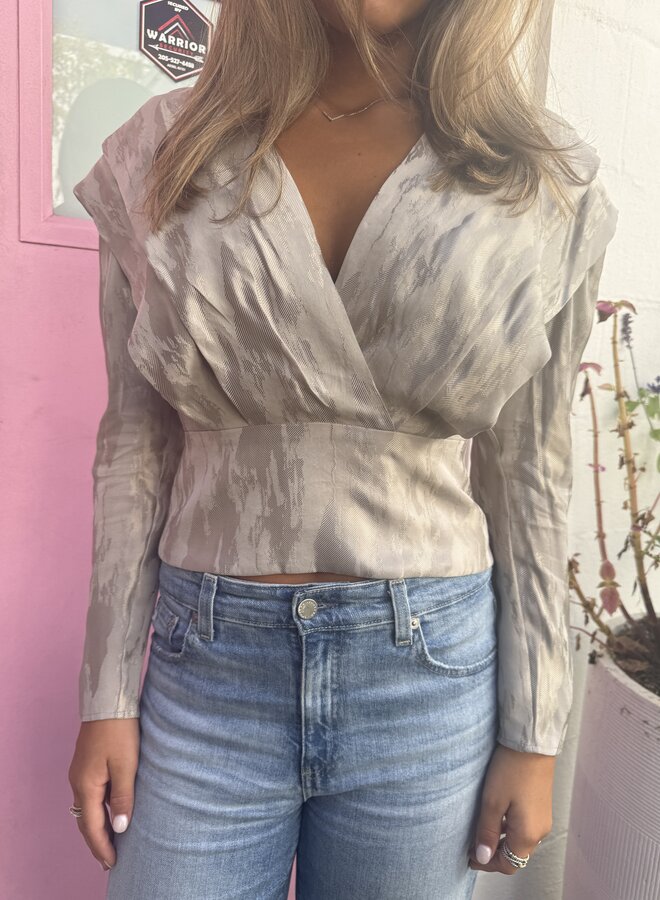 IRO- Tabia Top- Pearl Grey