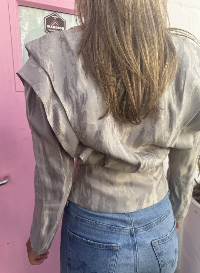 IRO- Tabia Top- Pearl Grey