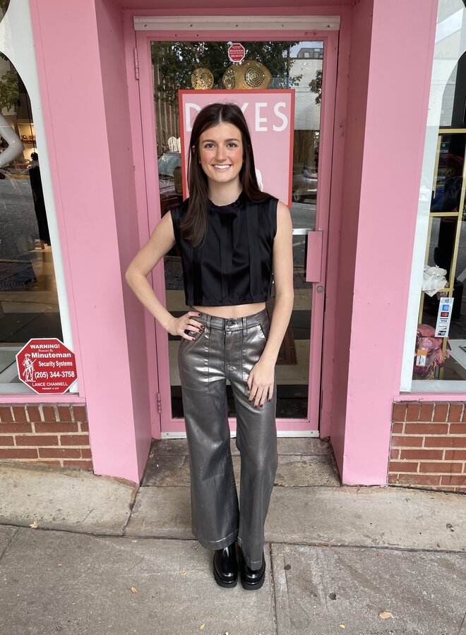 Nonchalant- Thea Crop- Black