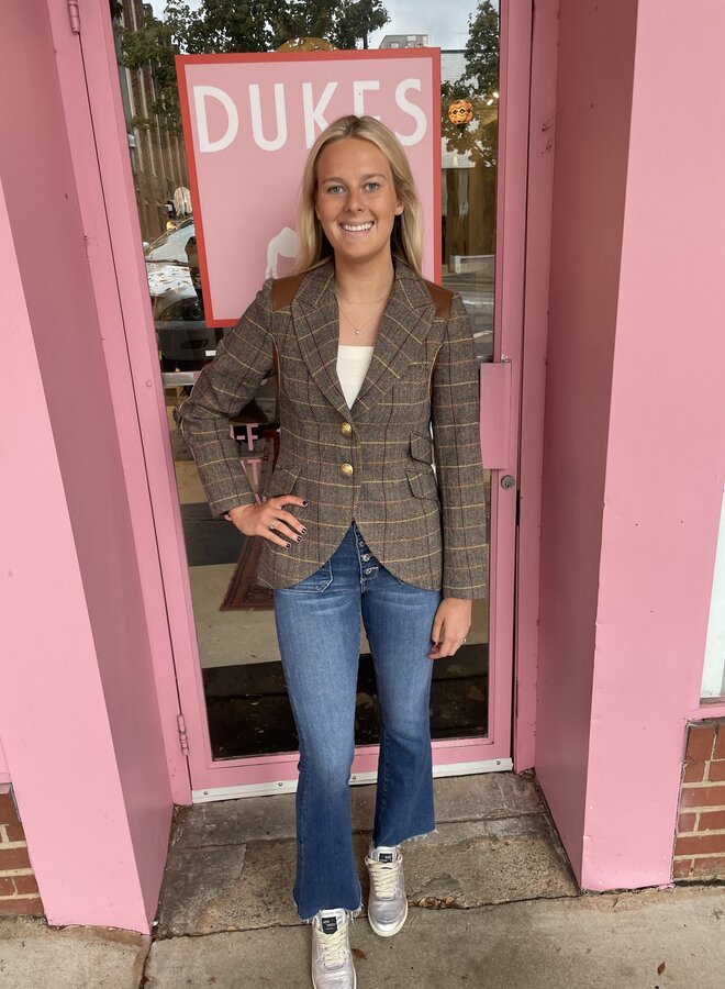 Love Token- Piper Blazer- Brown