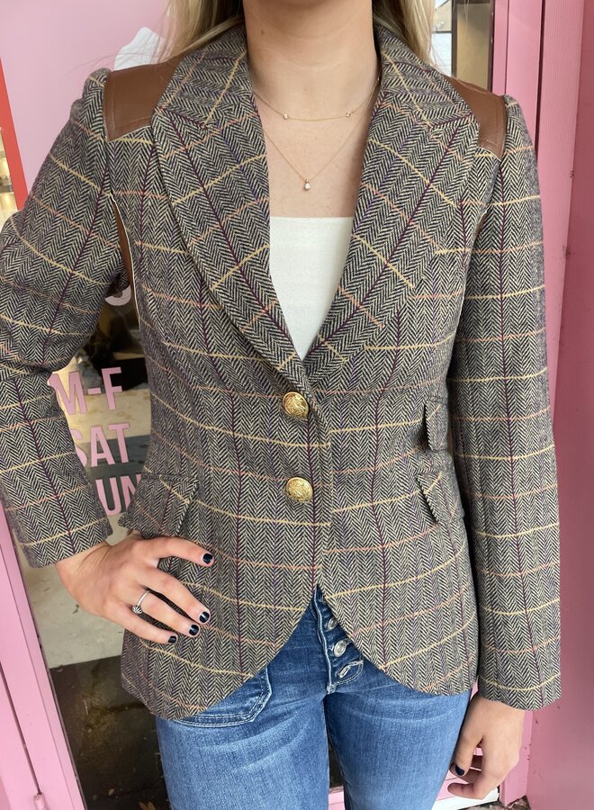 Love Token- Piper Blazer- Brown