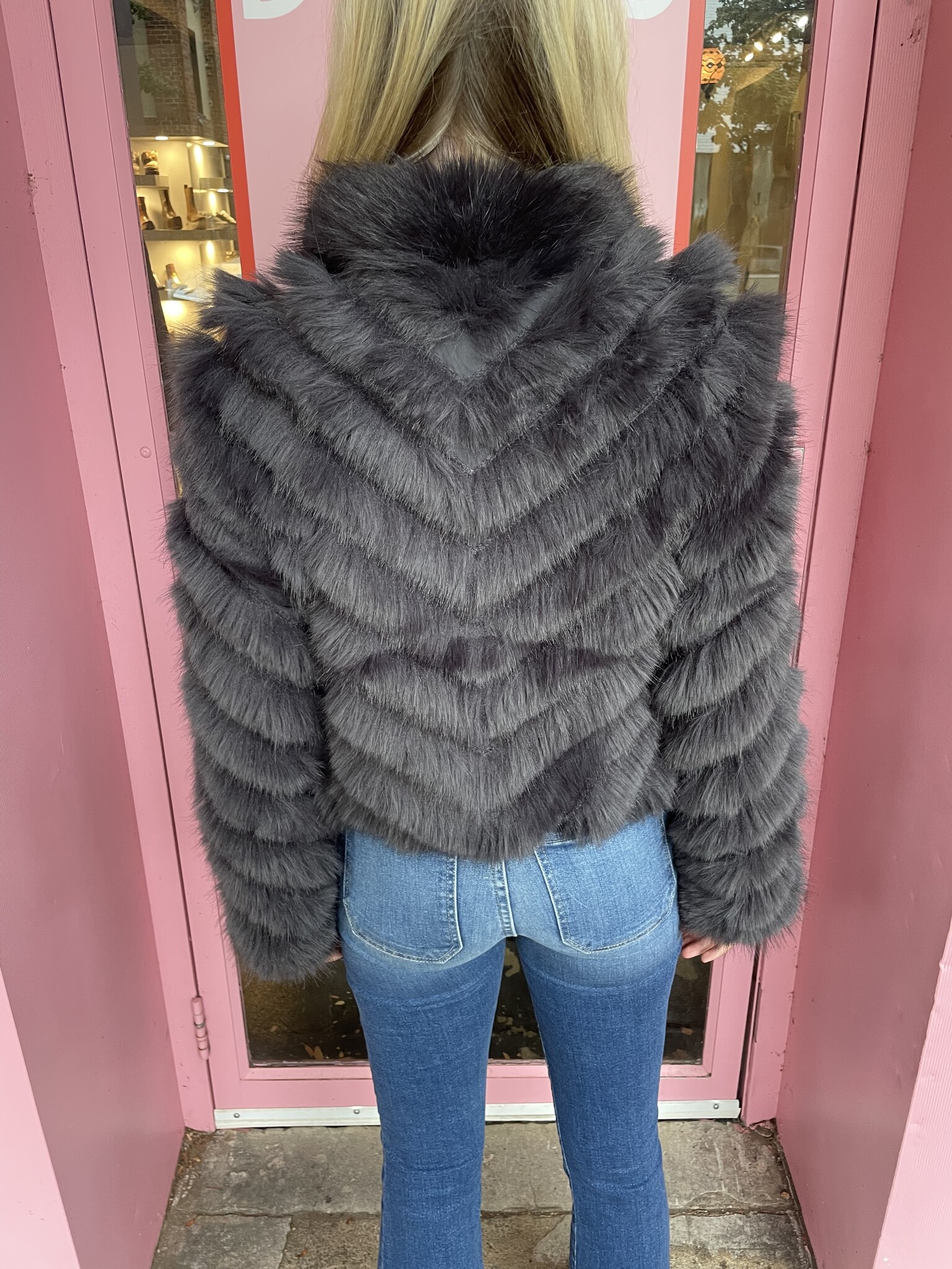 Love Token- Julissa Reversible Jacket- Charcoal - Dukes Online Love Token- Julissa Reversible Jacket- Charcoal - Dukes Online