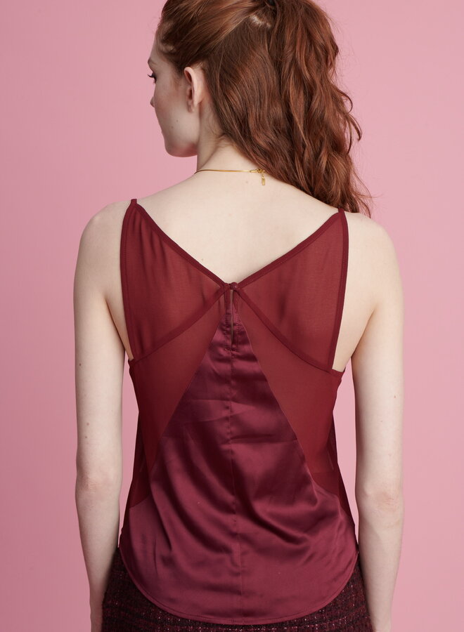 Shug- Celine Cami- Burgandy
