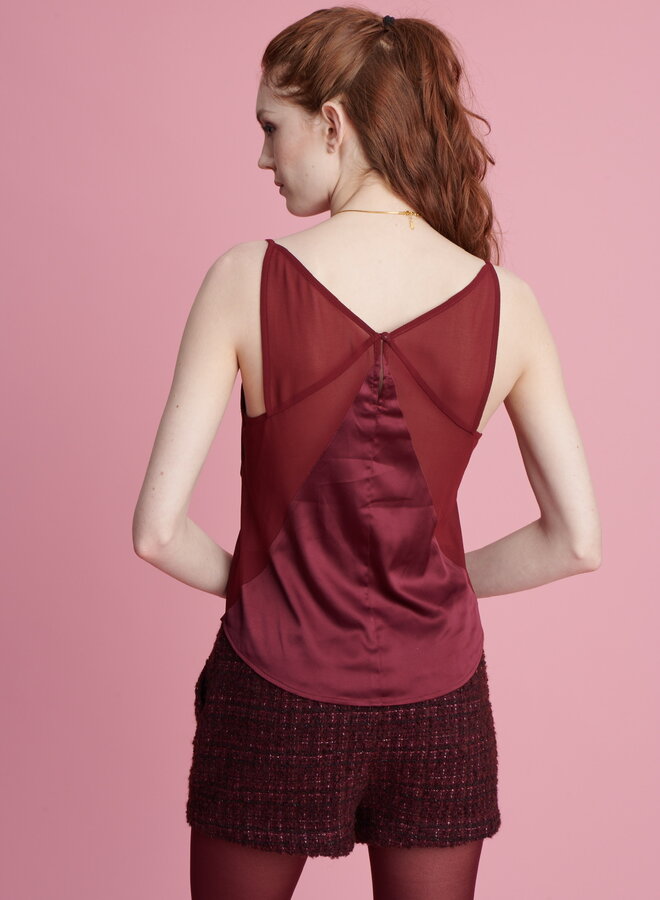 Shug- Celine Cami- Burgandy