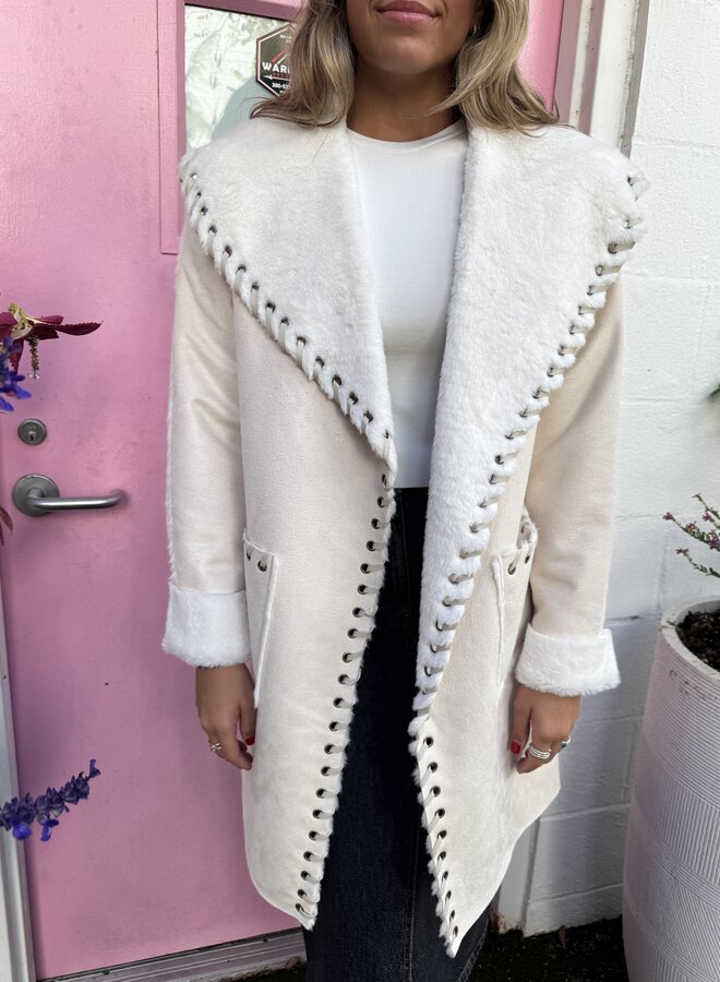 Love Token- Talita Coat- Ivory