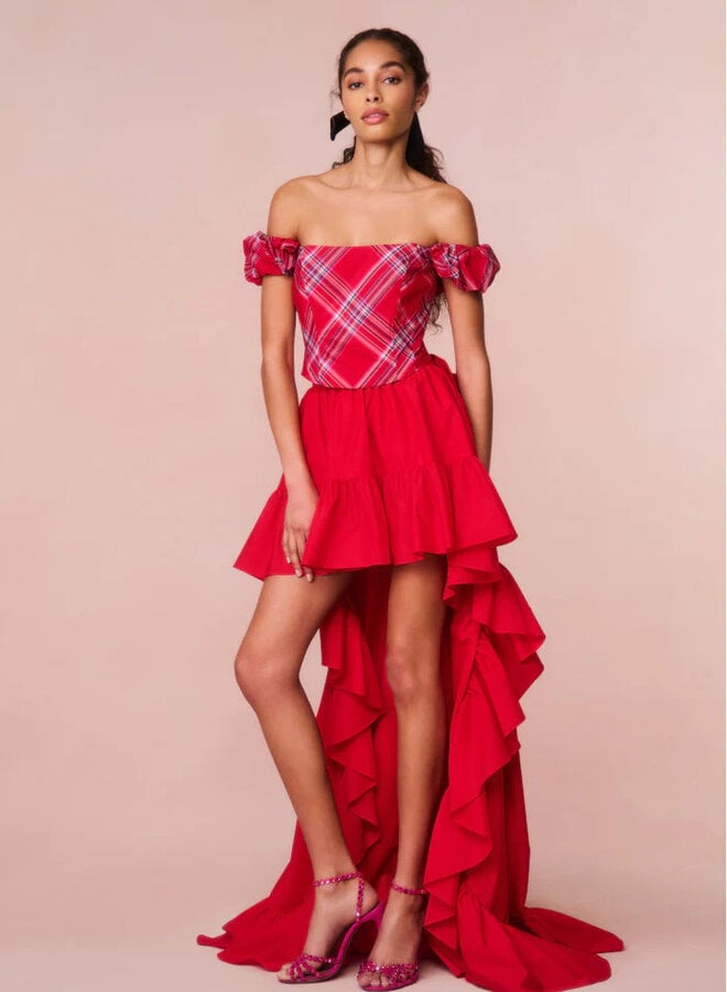 Love Shack Fancy- Mary Jane Top- Cheery Red