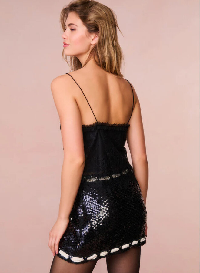 Love Shack Fancy- Ferni Top- Black