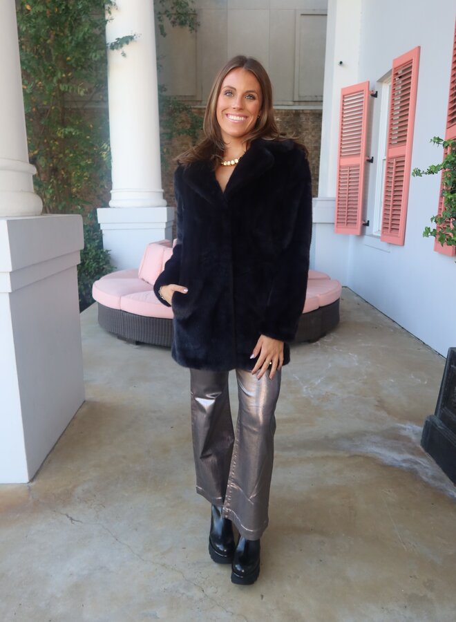 Love Token- Elsa Coat- Midnight