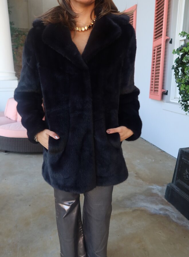 Love Token- Elsa Coat- Midnight