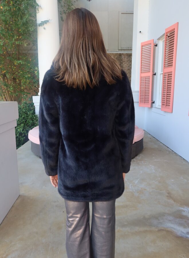 Love Token- Elsa Coat- Midnight