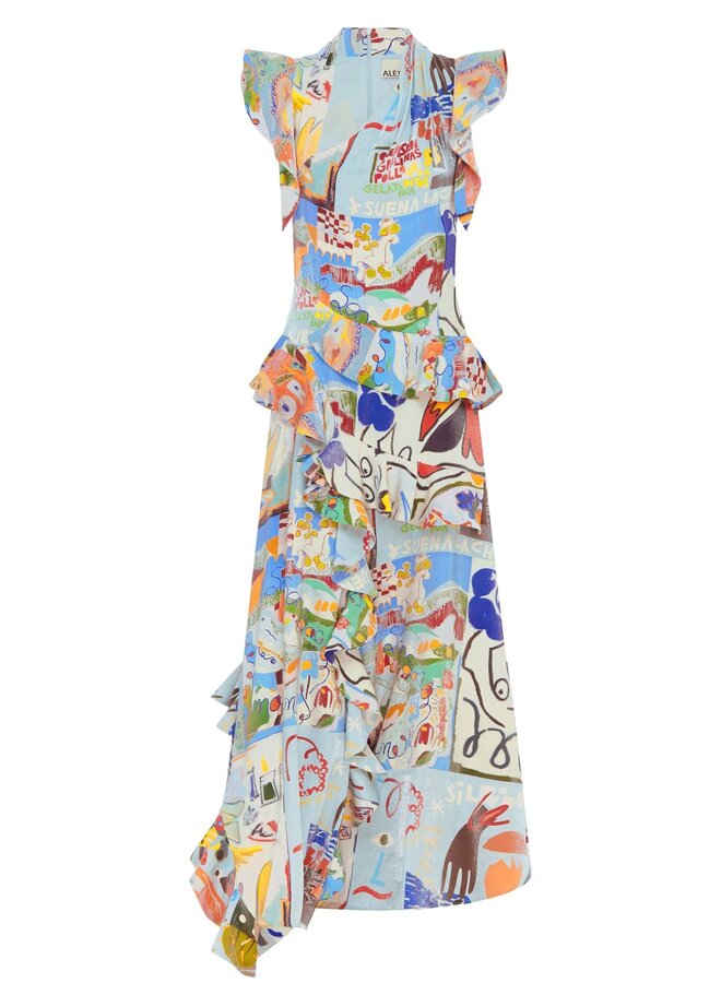 Alemais- Aurelia Gown- Multi