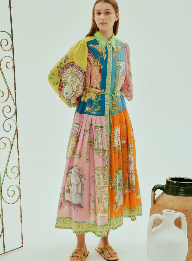 Alemais- Monte Shirt Dress- Multi