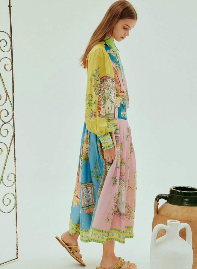 Alemais- Monte Shirt Dress- Multi
