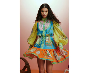 Alemais- Monte Mini Dress- Multi - Dukes Online