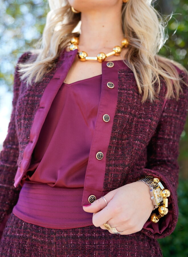 Shug- Coco Jacket- Burgandy