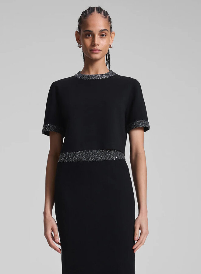 A.L.C.- Maeve Top- Black/Silver