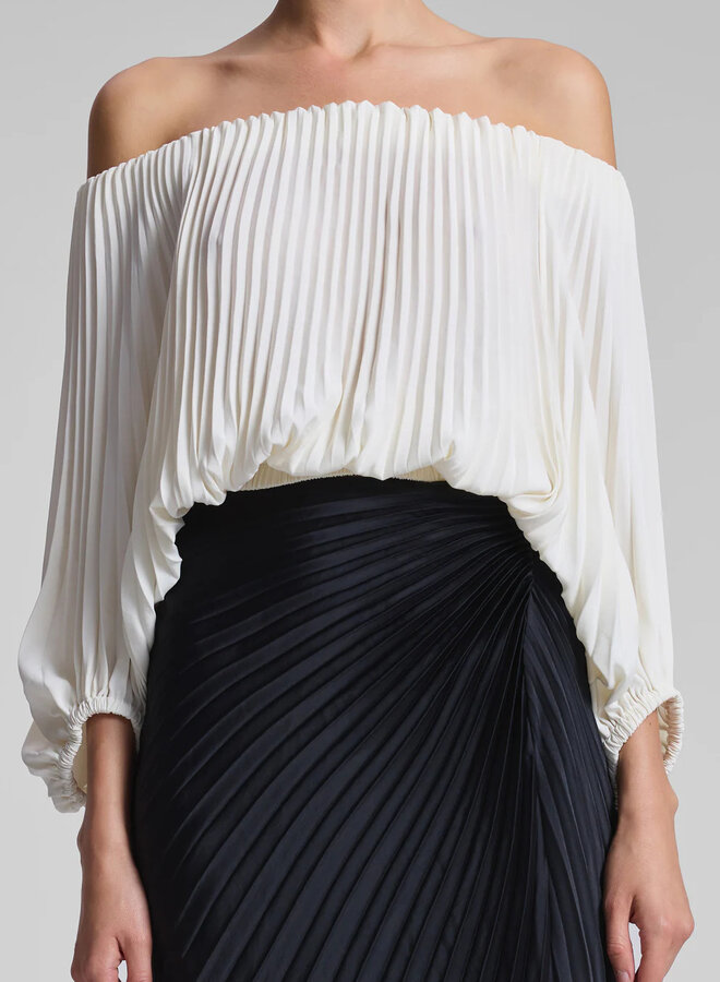A.L.C.- Sienna Top- Whisper White