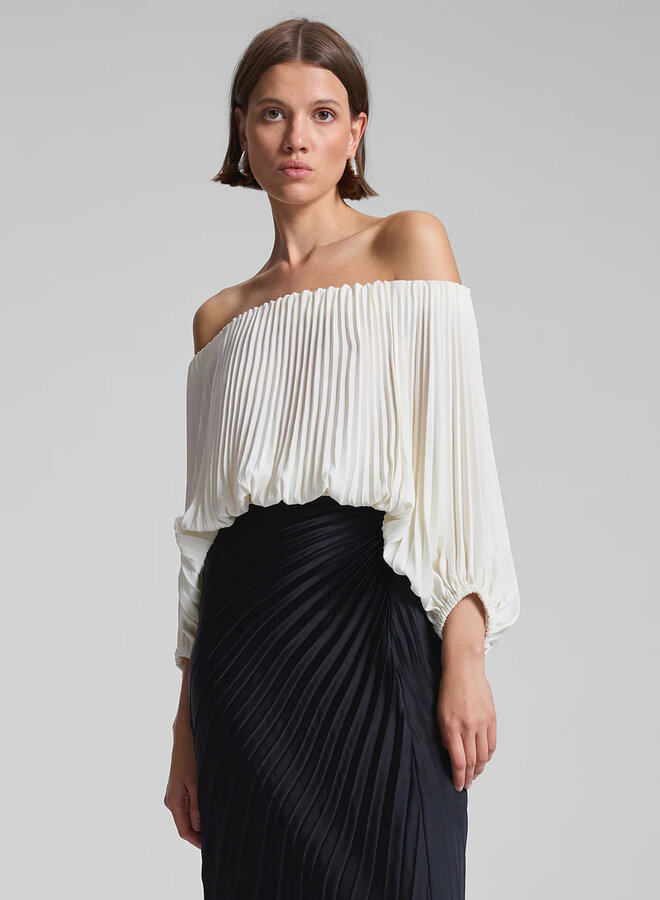 A.L.C.- Sienna Top- Whisper White