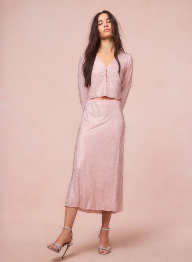Love Shack Fancy - Samaria Skirt - Rose Gold