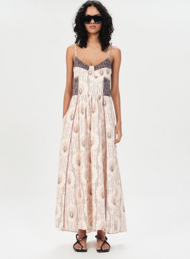 Maria Cher- Florida Maive Midi Dress- Ecru