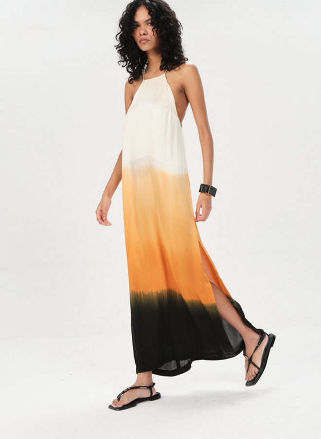 Maria Cher- Bancalari Molly Long Dress- Brick Fade