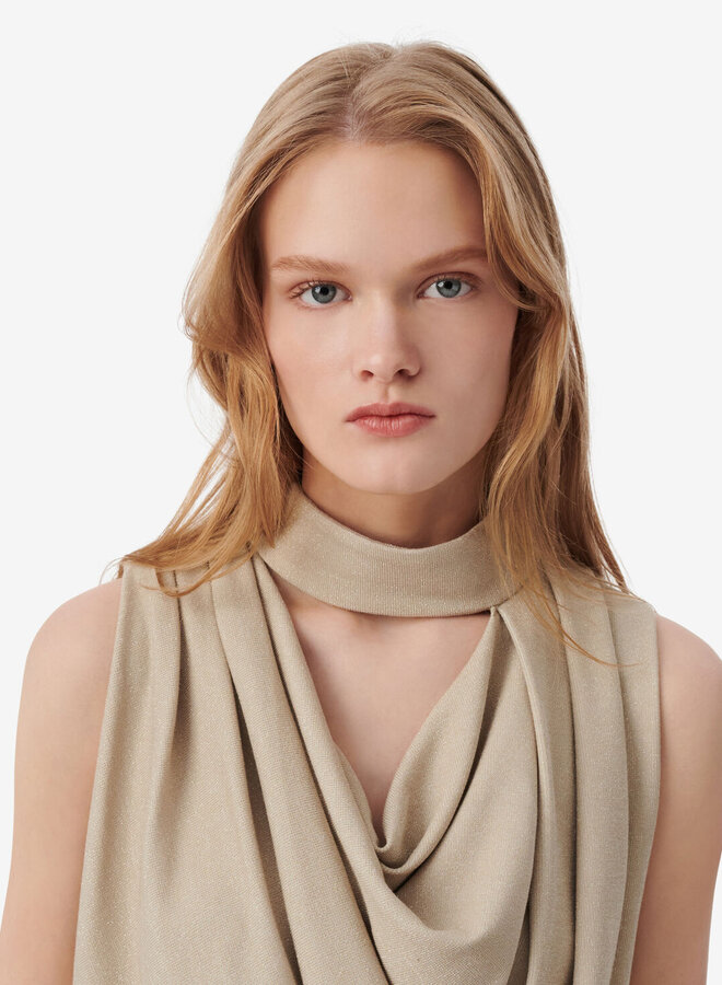 IRO- Foa Top- Beige Lurex