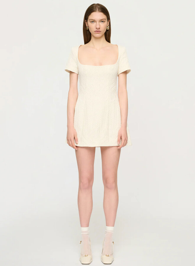 Clea- Priscilla Mini Dress- Delphi Jacquard